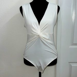 Twist knot tank top bodysuit